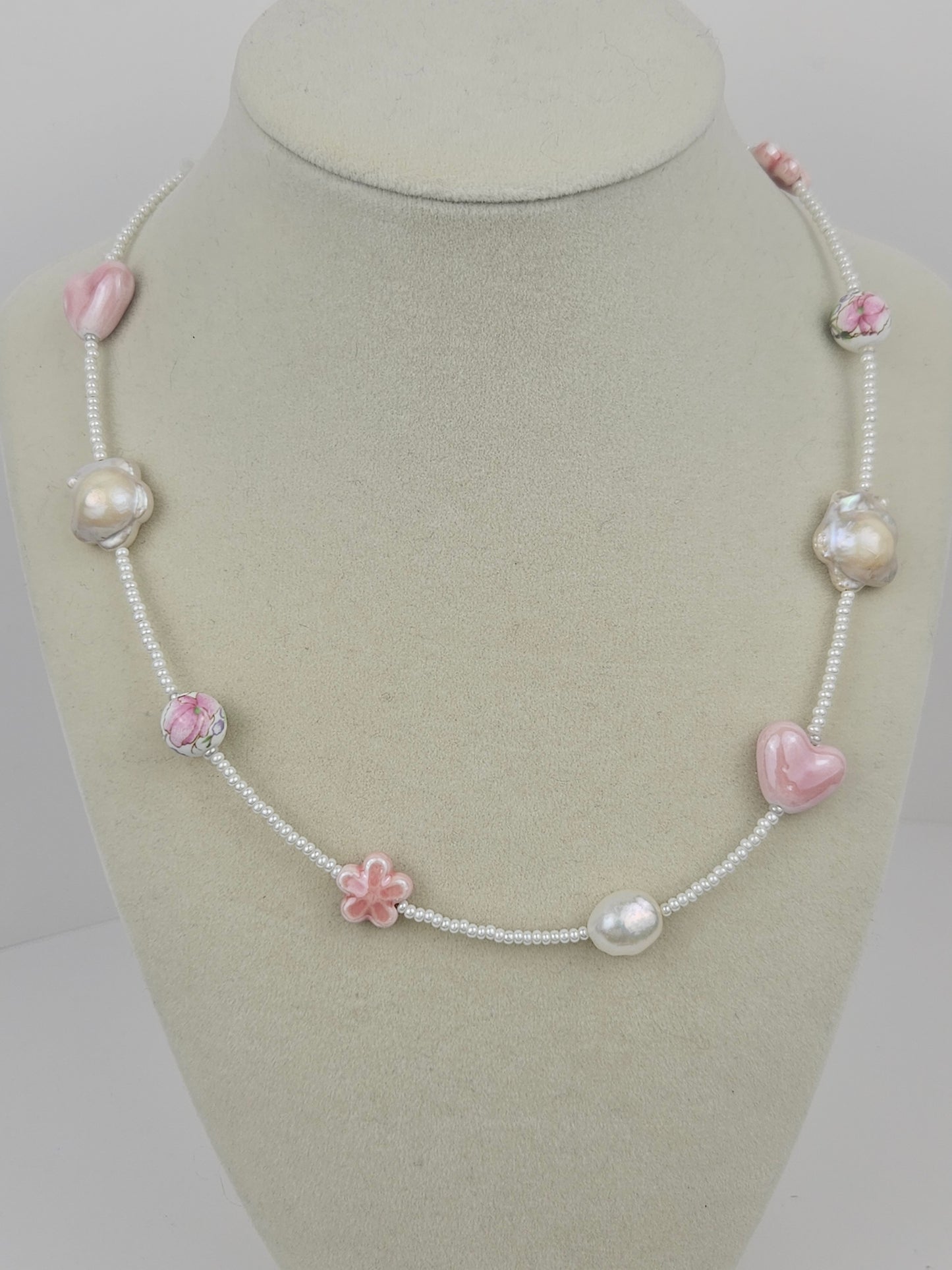 Pink Teaparty Necklace