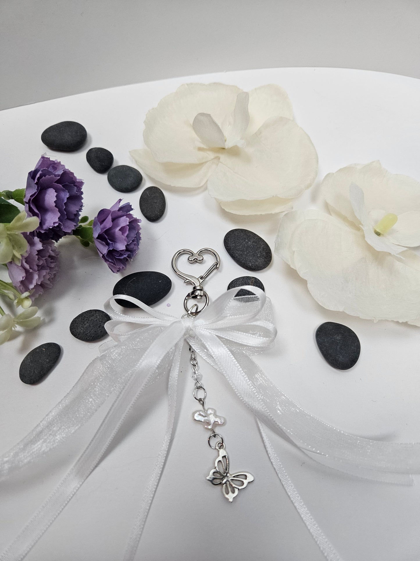 Coquette Baroque Pearl and Butterfly Y2k Bow Charm